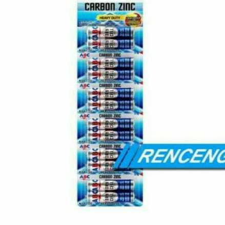 12 batu batre abc ukuran a3. original