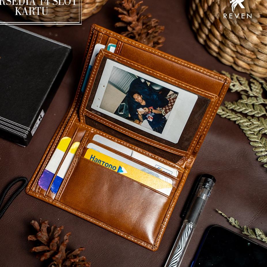 Bagus Dipakai.. Dompet Kulit Wallet Pria Cowok Asli Panjang Original Branded Import Premium Keren Co