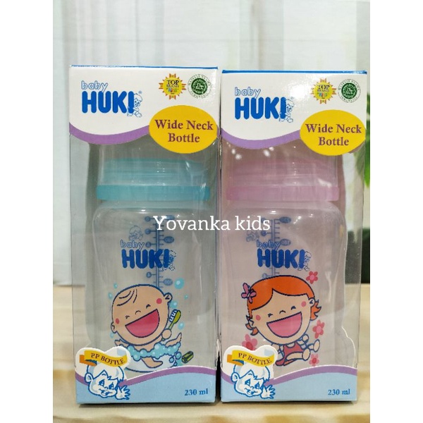 Botol Susu Polypropylene Baby Huki Wide Neck 230Ml/125Ml CI 0295