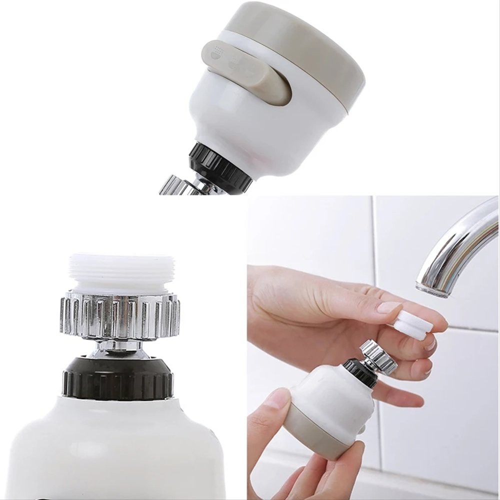 Sambungan Kran On/Off Cuci Piring Flexible -  Shower Flexsible 360 Derajat 3 Mode Spray