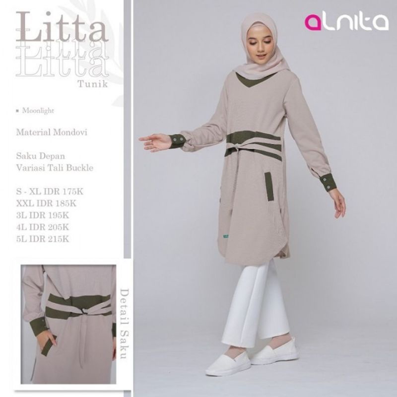 ALNITA LITTA ATASAN KAOS WANITA TERKINI UKURAN S SAMPAI  5XL