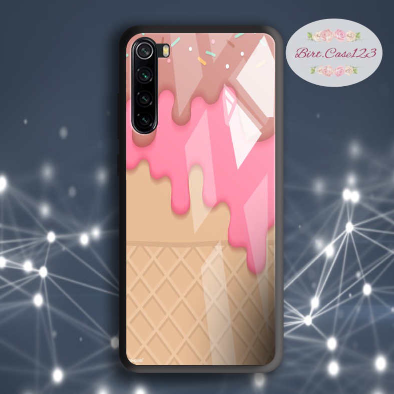 casing softcase silikon Gambar ice cream back case glass iphone 5g 6g 6g+7g 7g+ 8g 8g+ x xr xs etc