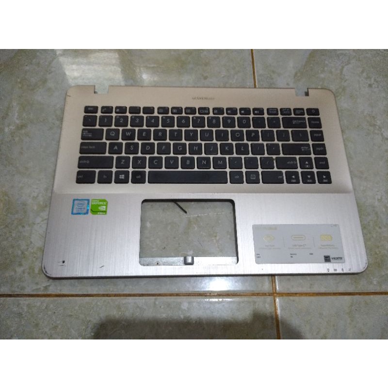 casing atas up palmrest keyboard asus x442u x442 422 a442 a442u
