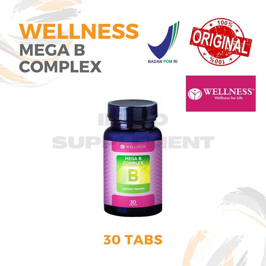 Jual Wellness Mega B Complex 30 Tabs ( ASLI BPOM ) | Shopee Indonesia