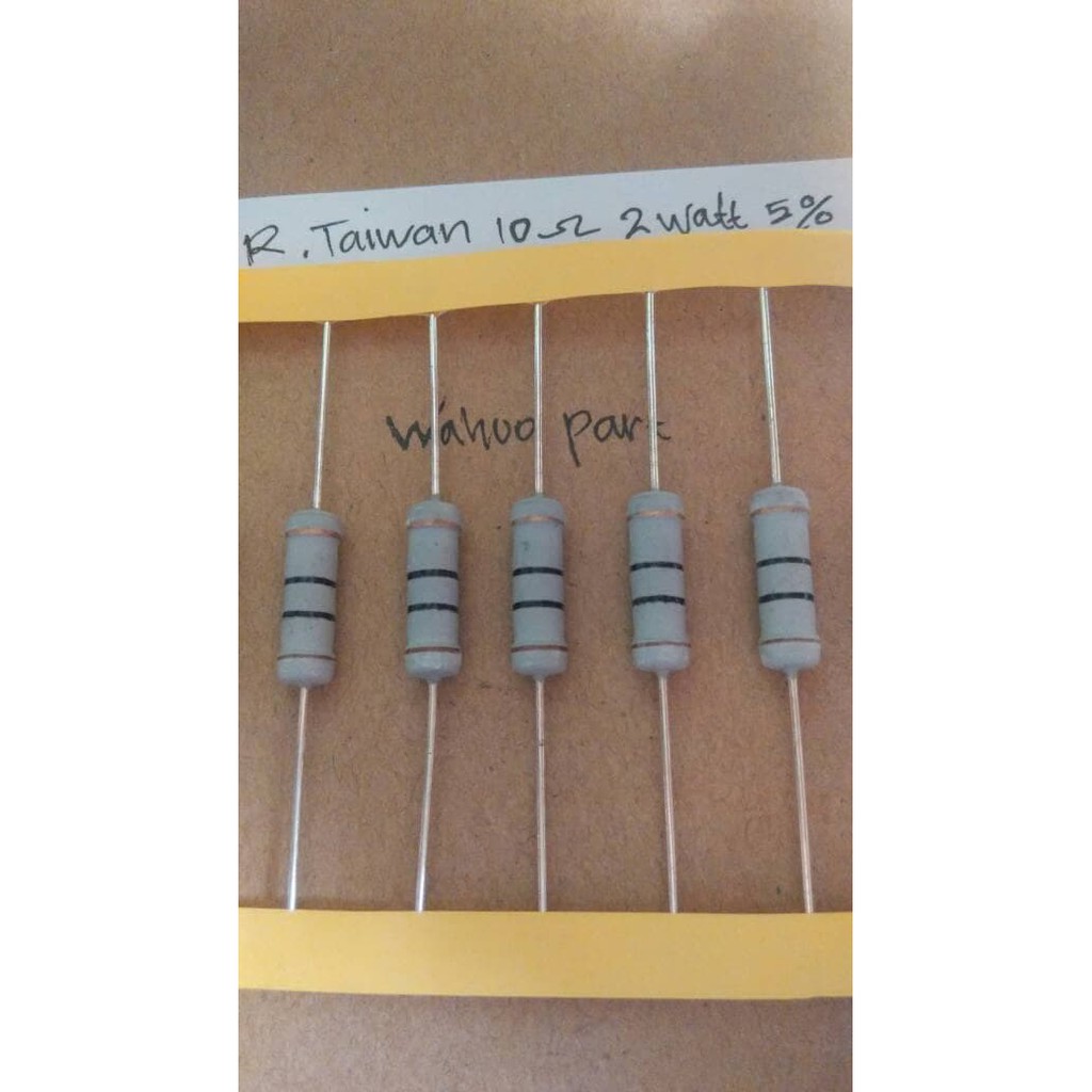 Resistor 10 Ohm Taiwan 2 Watt 5%