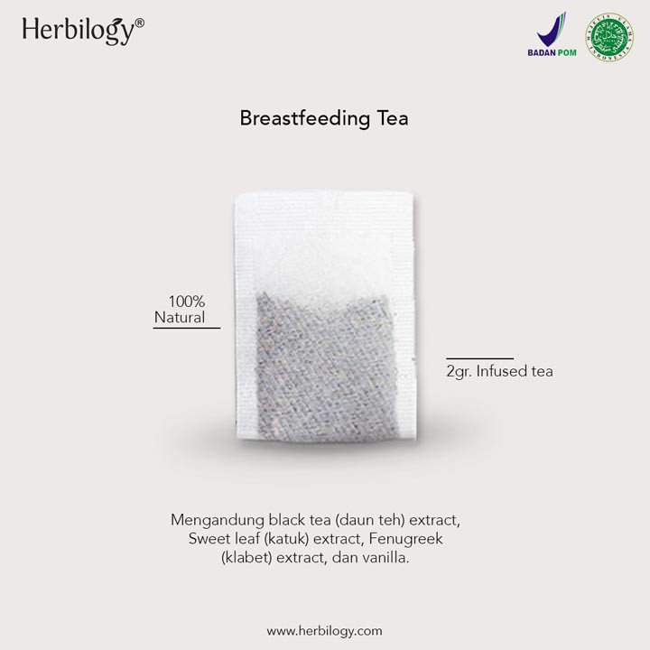 Herbilogy Breastfeeding Tea For Breastmilk Asi Booster Tea Pelancar ASI