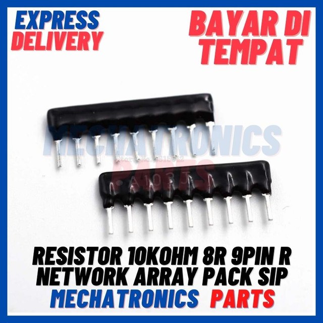 [PAS-9416] RESISTOR 10KOHM 8R 9PIN R NETWORK ARRAY PACK SIP