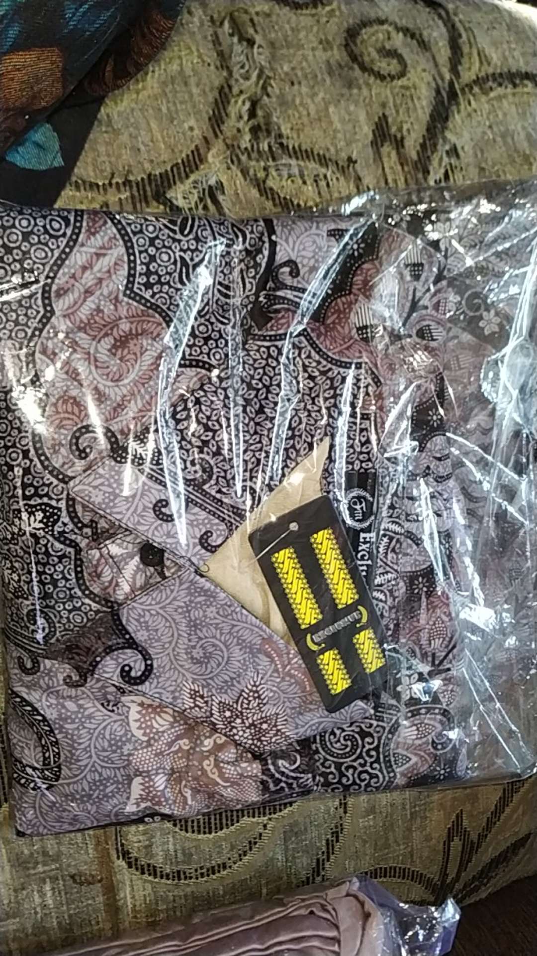 Batik Couple Ayah Dan Anak Lapis Furing Bahan Katun Halus Primisima 40s Warna Ungu