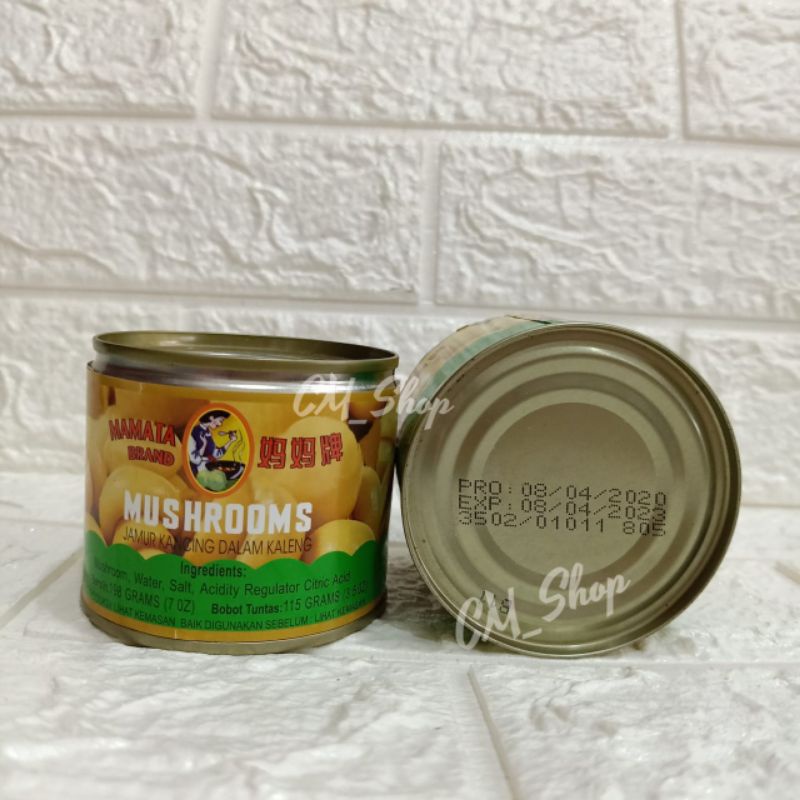 

LL - MUSHROOM - JAMUR KANCING MAMATA BRAND 198 Gram