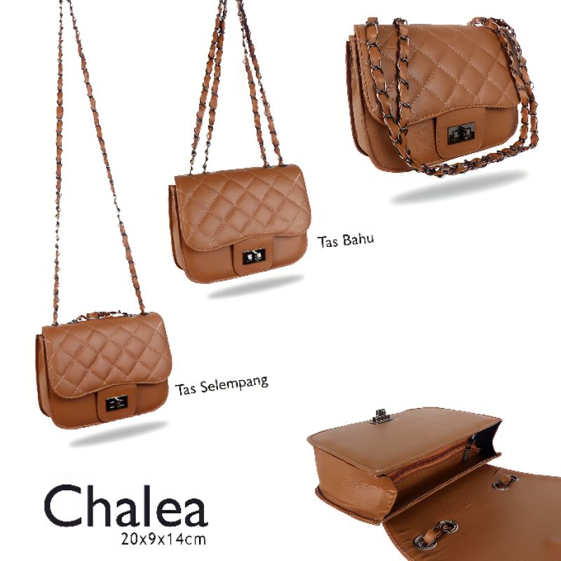 Tas Selempang Wanita Terbaru 2022 Import branded remaja batam Kekinian Kombinasi Kulit Rantai Besar 