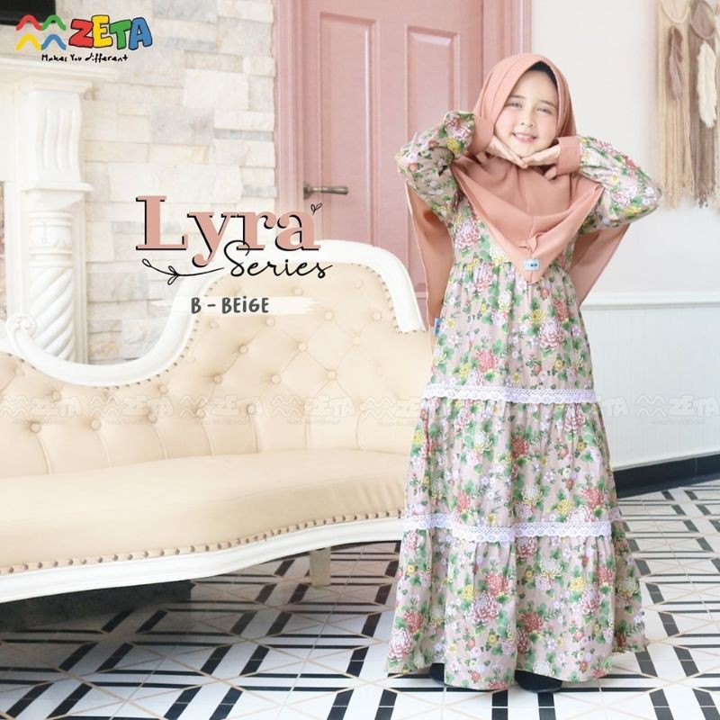 GAMIS SET LYRA KIDS BY ZETA | GAMIS ANAK ANAK | FASHION ANAK