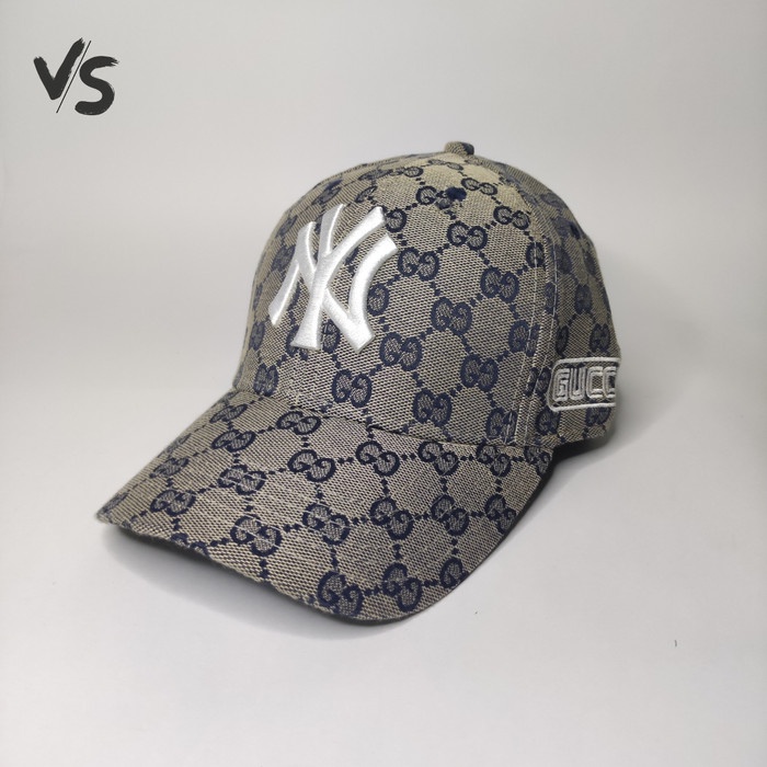 Topi Pria VS Topi Pria Baseball NY ft Gucci - Topi Pria Original - CREAM(C1D5) Topi Pria Topi Baseba