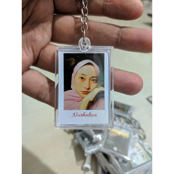 custom gantungan kunci akrilik spotify foto unik murah model ipod mini player-6
