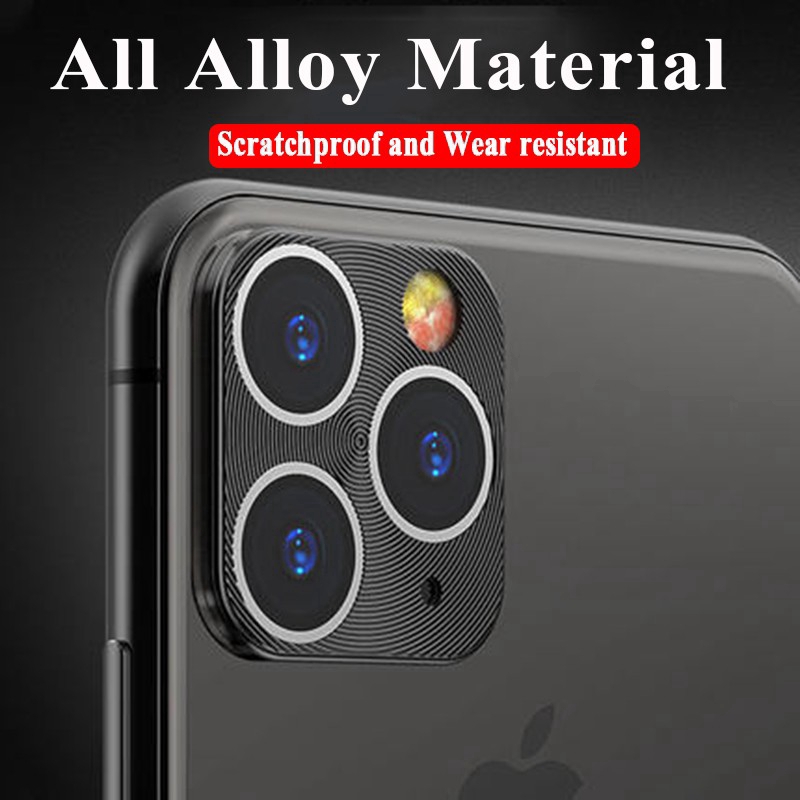 Pelindung Lensa Kamera Bahan Kaca Bentuk Bulat Untuk for iphone 11 Pro Max Iphone 11