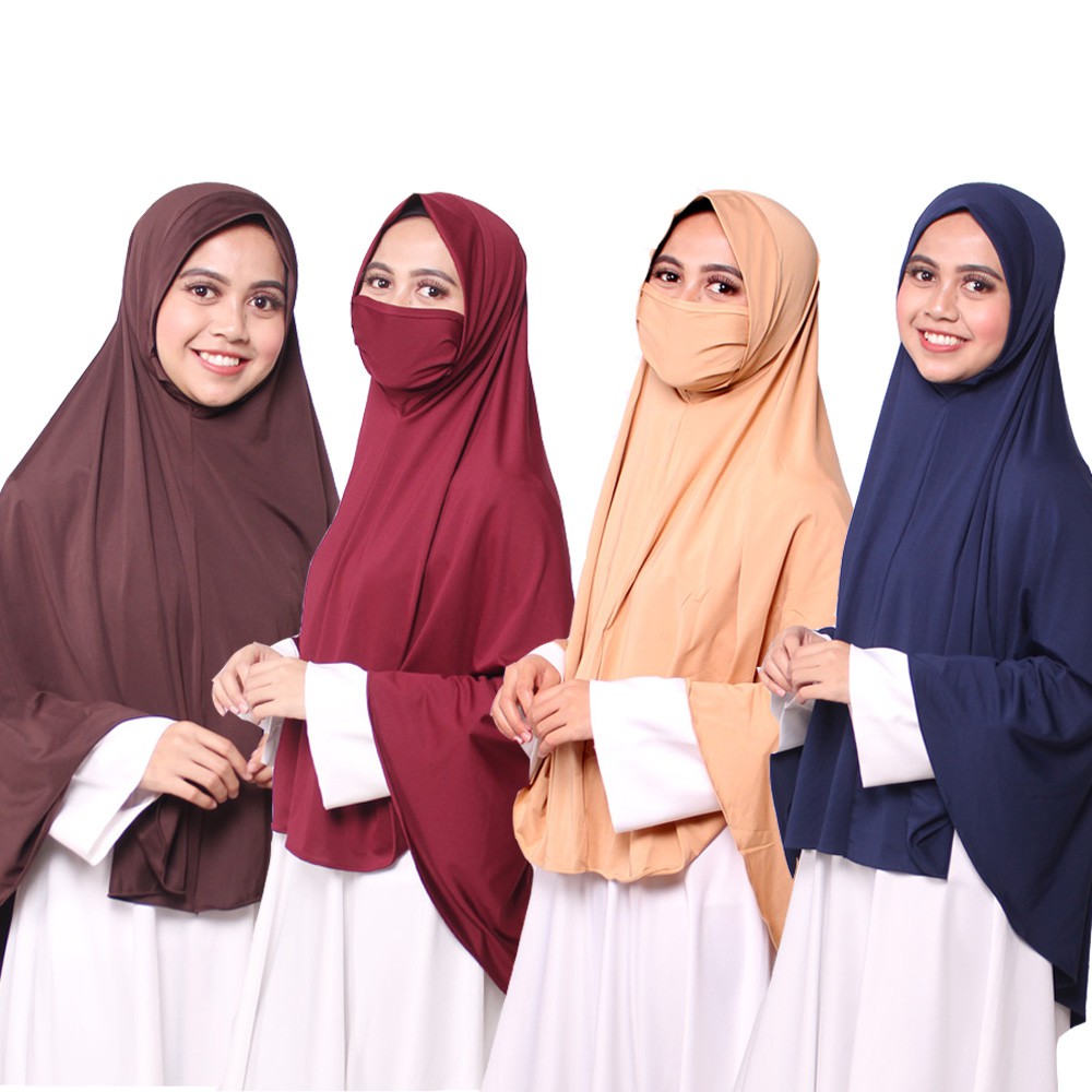 HIJAB INSTANT MASKER ZALINA  / JILBAB BERGO BAHAN JERSEY ADEM / JILBAB INSTAN JUMBO MURAH / JILBAB LANGSUNG PAKAI TANPA RIBET