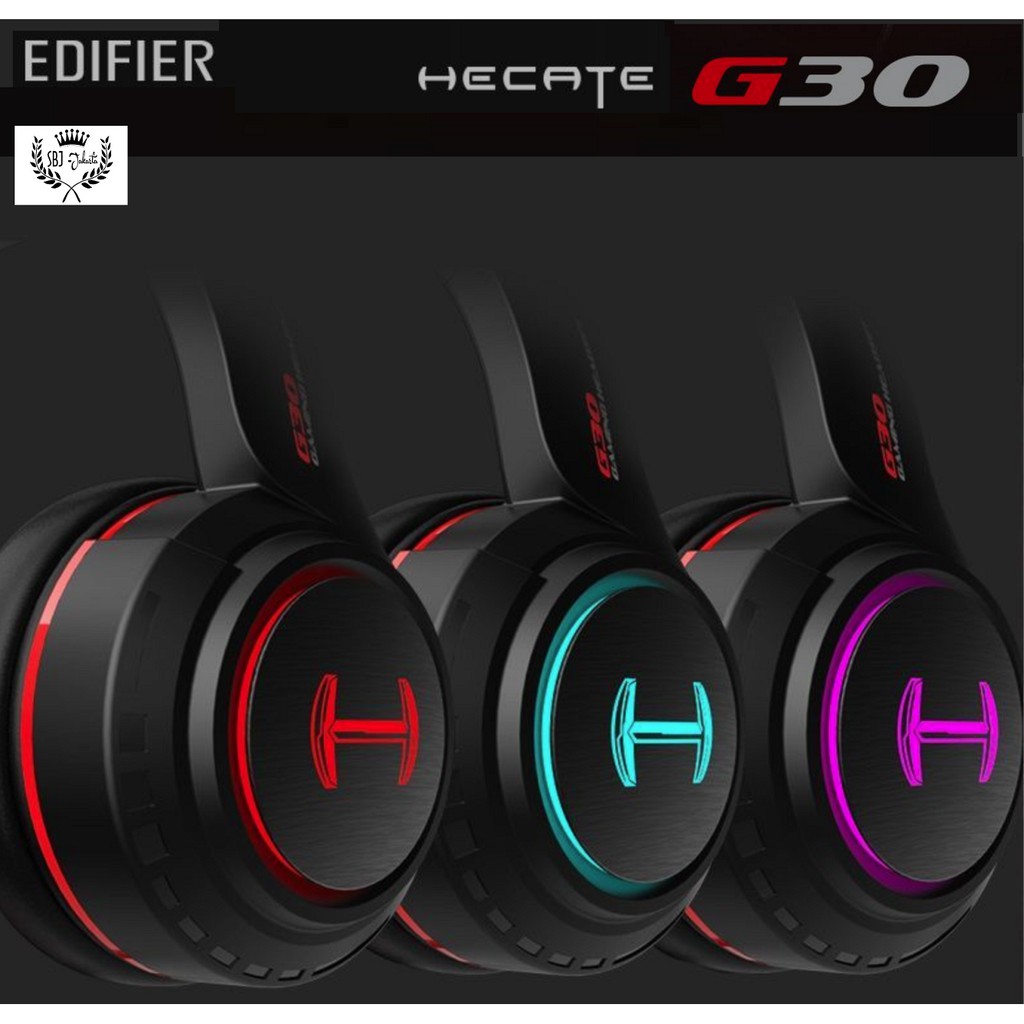 HEADPHONE HECATE G30 USB 7.1 Surround Headset 40mm Vibration BASS  Dengan Mic HEADPHONE GAMING EDIFIER HECATE