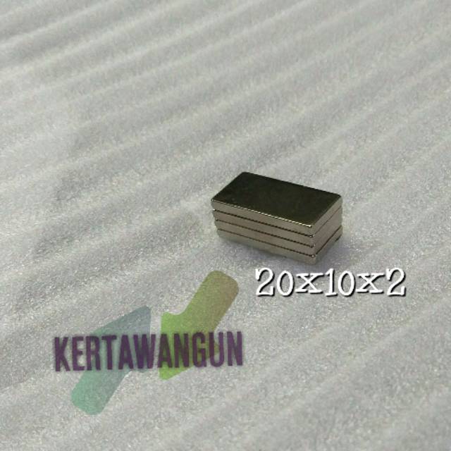 Magnet Neodymium 20x10x2