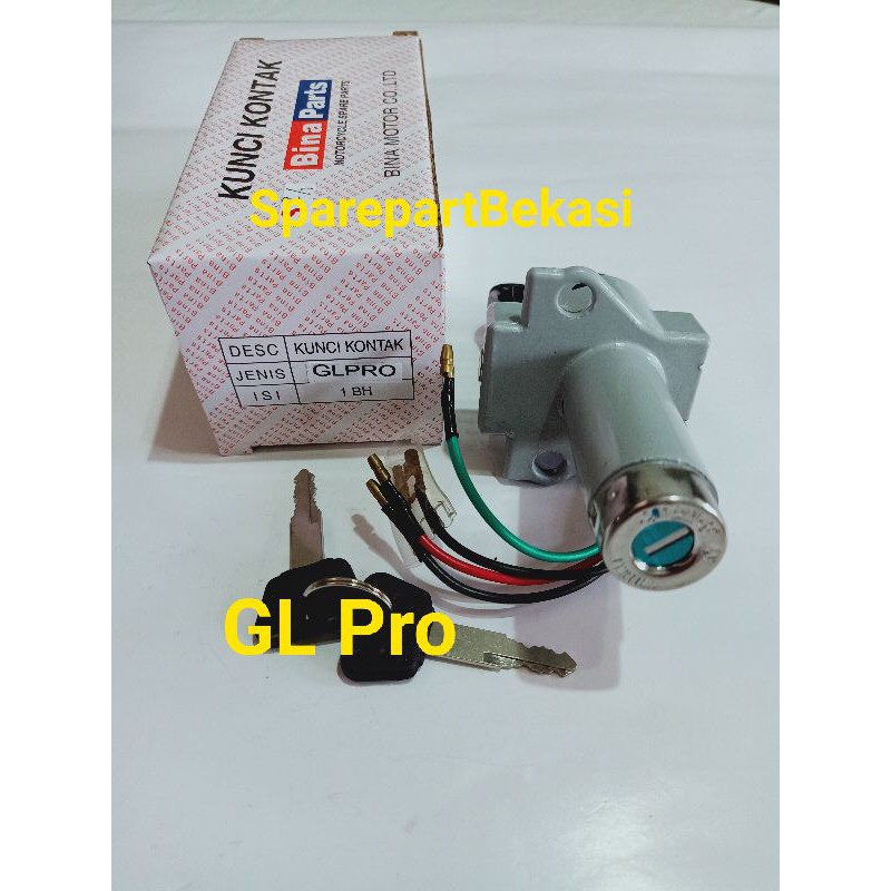 Key Set Kunci Kontak Only GL Pro-Tiger-Mega Pro Lama Old kabel 4 Assy komplit orisinil Bina Parts