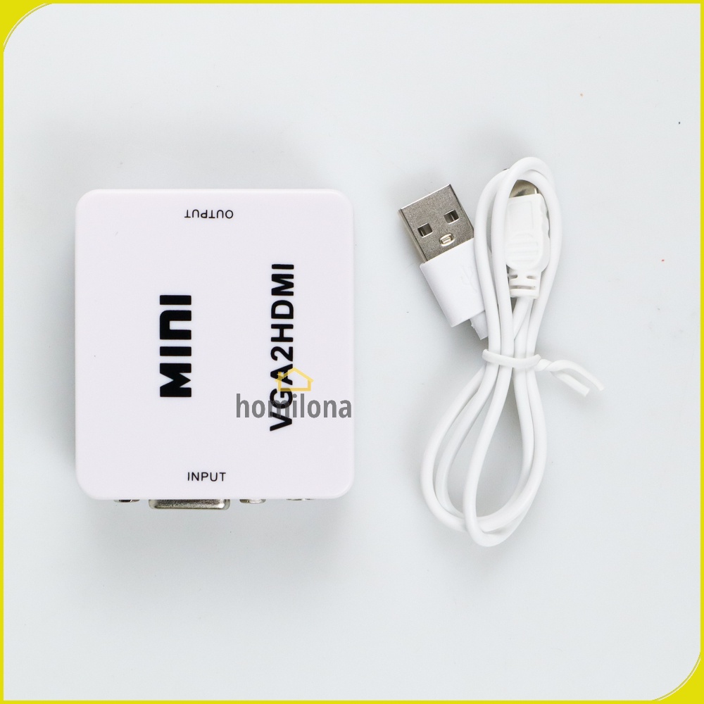 Konverter VGA ke HDMI - Taffware Saintholly ST-218 White