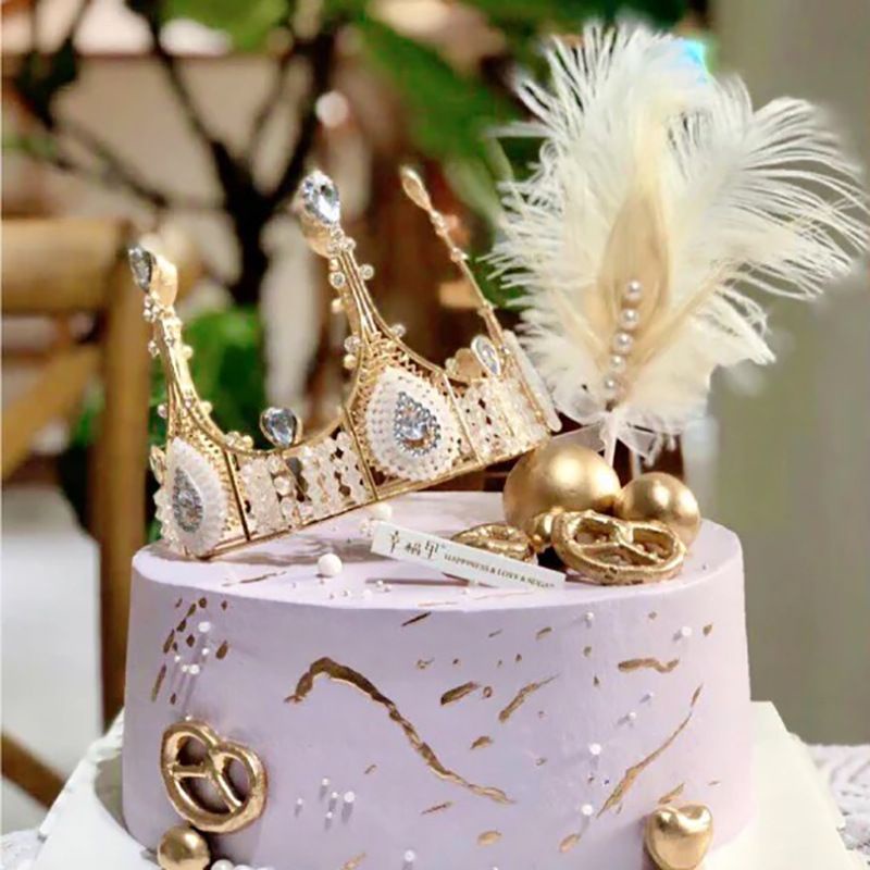 Topper Kue Mahkota Ratu/Topper Kue Bentuk Mahkota Princess/Crown Birthday Cake Decoration