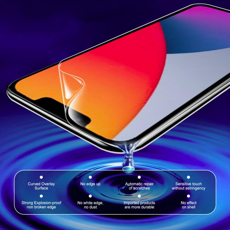 Slim Front/Back Soft Protective Hydrogel Film For iPhone 11 12 13 Pro Max Mini iPhone13 iPhone13Pro iPhone13ProMax Camera Lens Screen Protector Glass