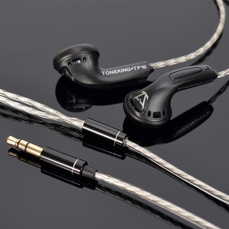 Toneking TP16 Headset In-Ear HIFI Bass Kepala Flat 32ohms 3.5mm PT15 / DT6 / ZST / ST1 / BL1 / V10