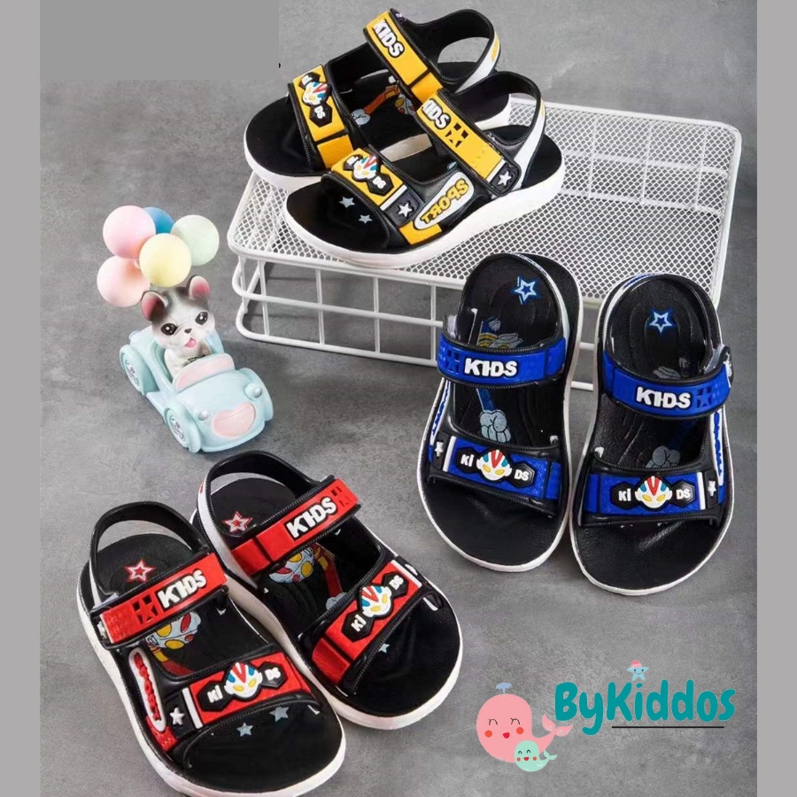 ByKiddos - Sandal KIDS ULTRAMAN Anak Laki-Laki Impor / Sepatu Sandal Gunung Anak Import 2-8 Tahun
