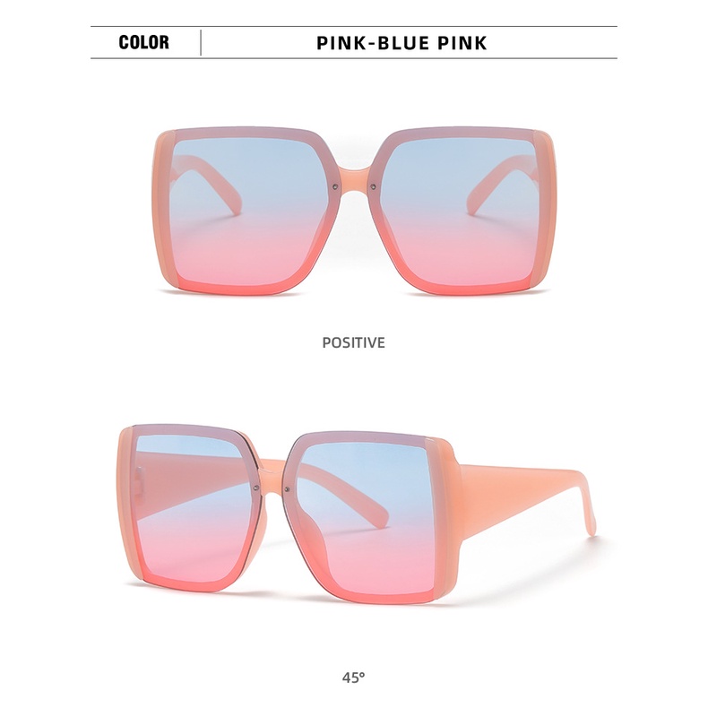 2022 Kacamata Hitam Wanita Model vintage frame Besar