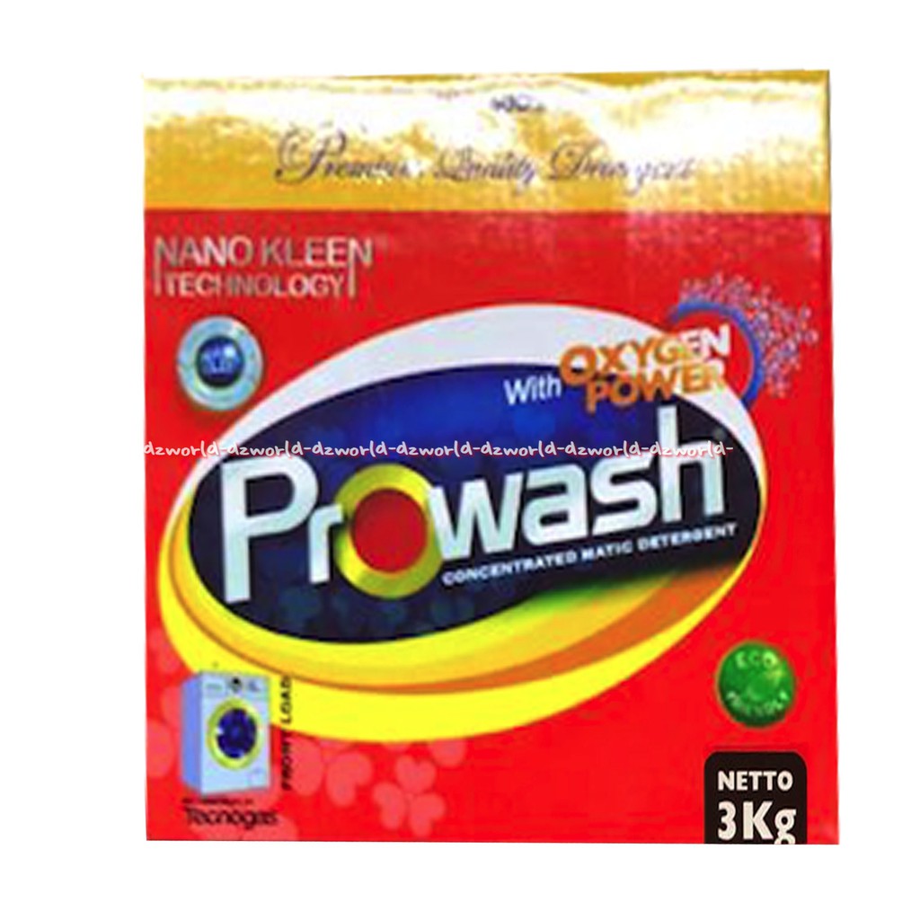 Prowash Concentrated Matic Detergent 3Kg Detergen Sabun Cuci Bubuk Mesin Cuci Bukaan Depan Pro Wash 3 kg