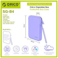 Storage Bag organizer orico silicone for earphone-coin-cable-key-otg-phone SG-B4 - Pouch travel