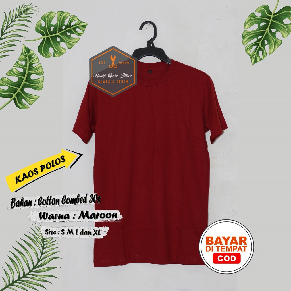 KAOS POLOS BANYAK WARNA 100% COTTON COMBED 30s KAOS POLOS TERLARIS BANYAK WARNA PRIA/WANITA CEWEK/COWOK MURAH DAN GROSIR