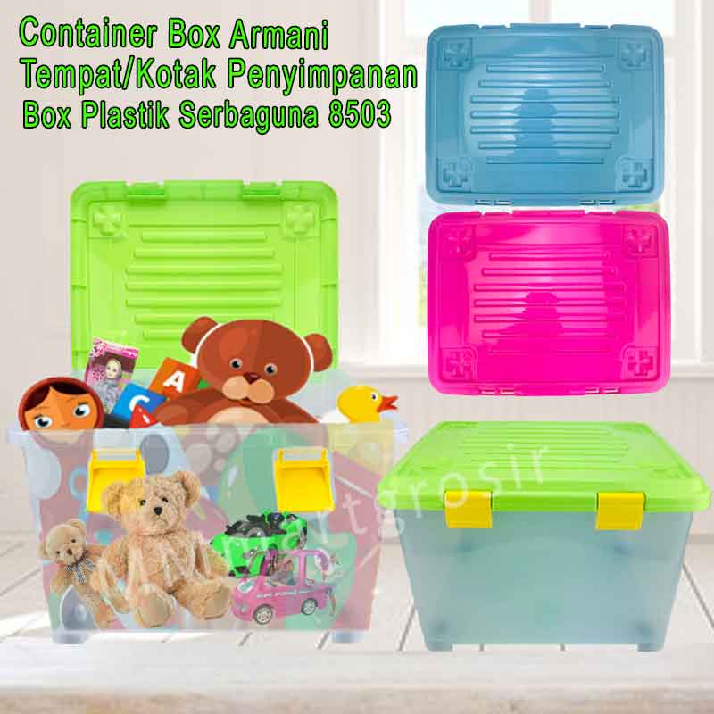 Container Box Armani / Tempat Kotak Penyimpanan / Box Plastik Serbaguna / 8503