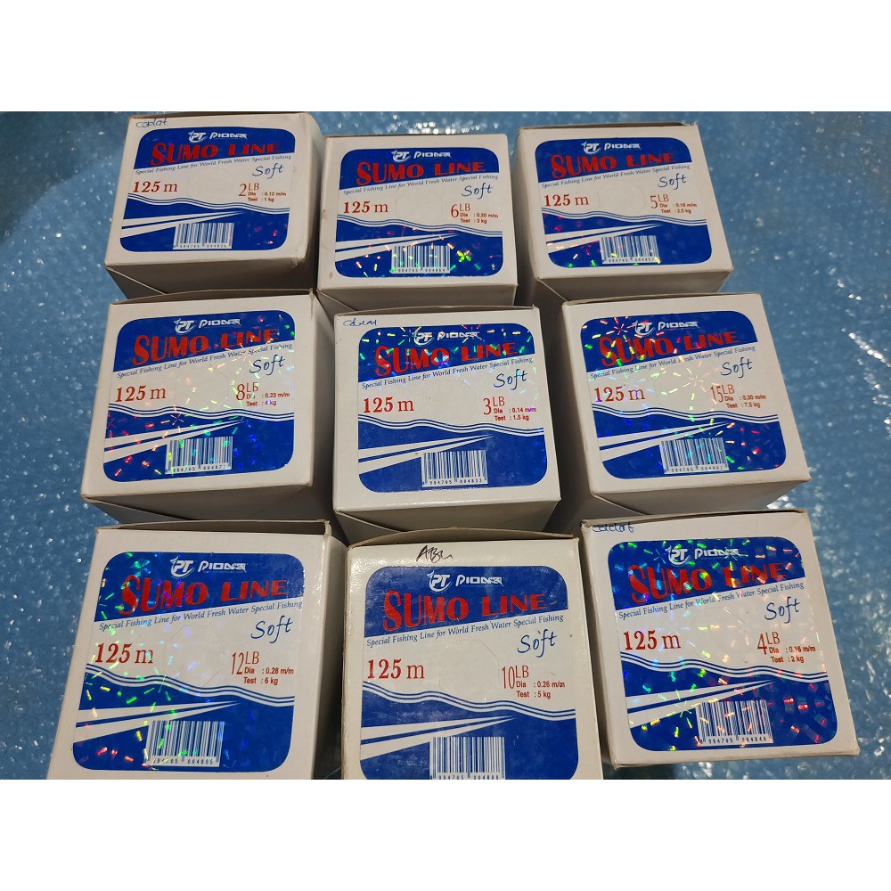 senar pancing pioner sumo line
Senar SUMO LINE  PIONNER  Size : 1LB, 2LB, 3LB, 4LB, 5LB, 6LB