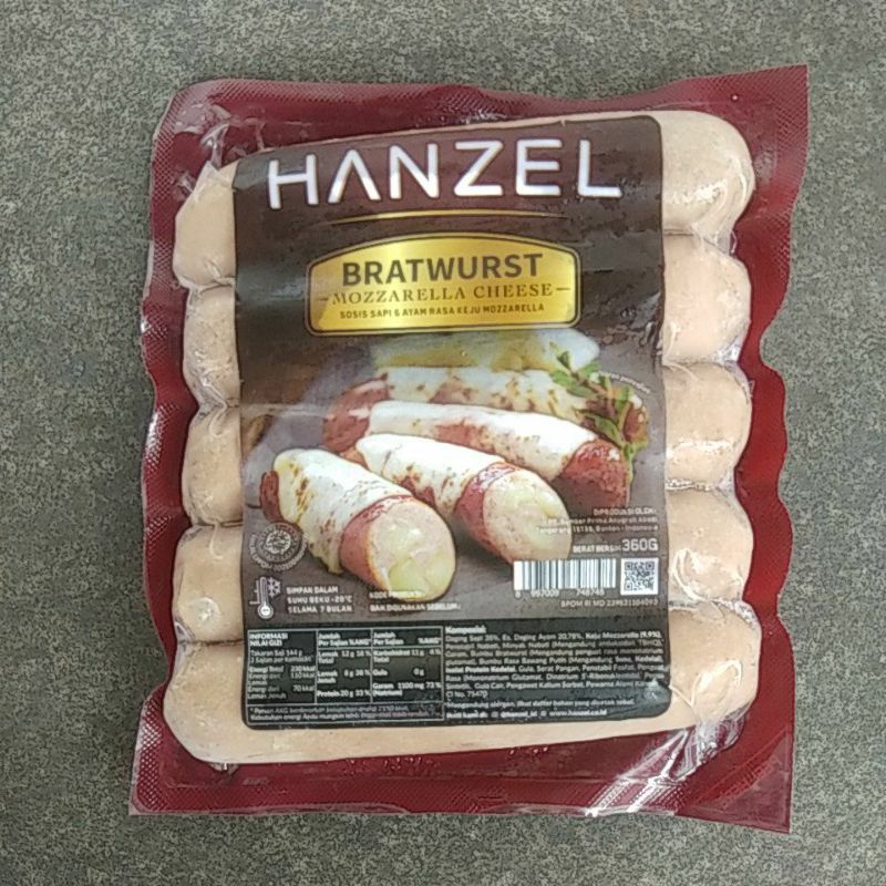 

Hanzel Bratwurst Cheese isi 5 pc