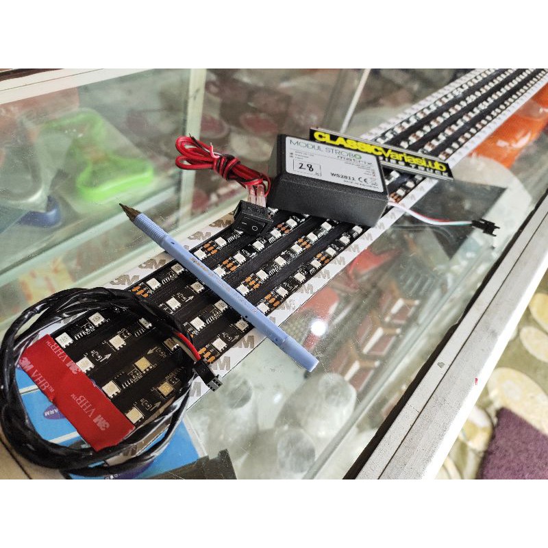 Lampu kaca Depan mobil truk Bus Terbaru Matrik Wave ±28mode