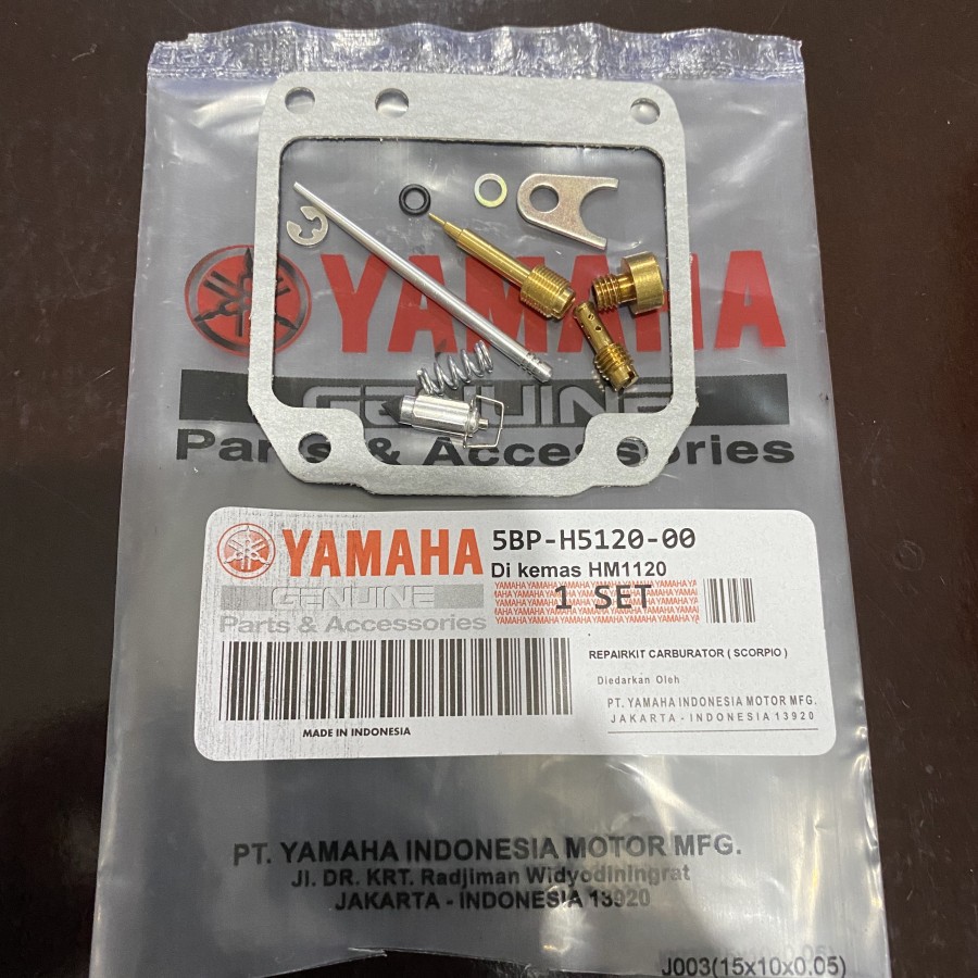 5BP REPAIR KIT KARBU KARBURATOR PILOT JET MAIN CARU CARBURATOR REPAIRKIT YAMAHA MOTOR SCORPIO OLD