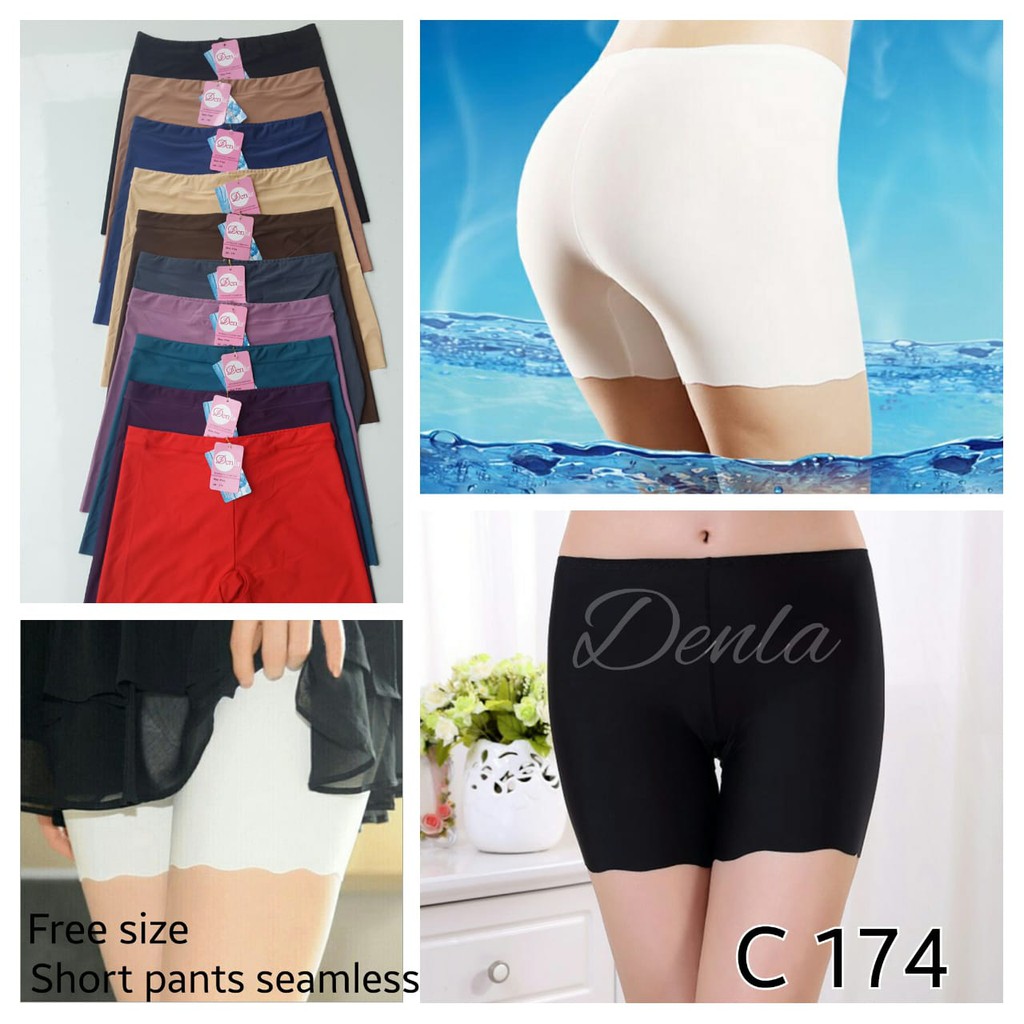 Celana Short Wanita Tally 174 {Fit to XL} Seamless |tpjy