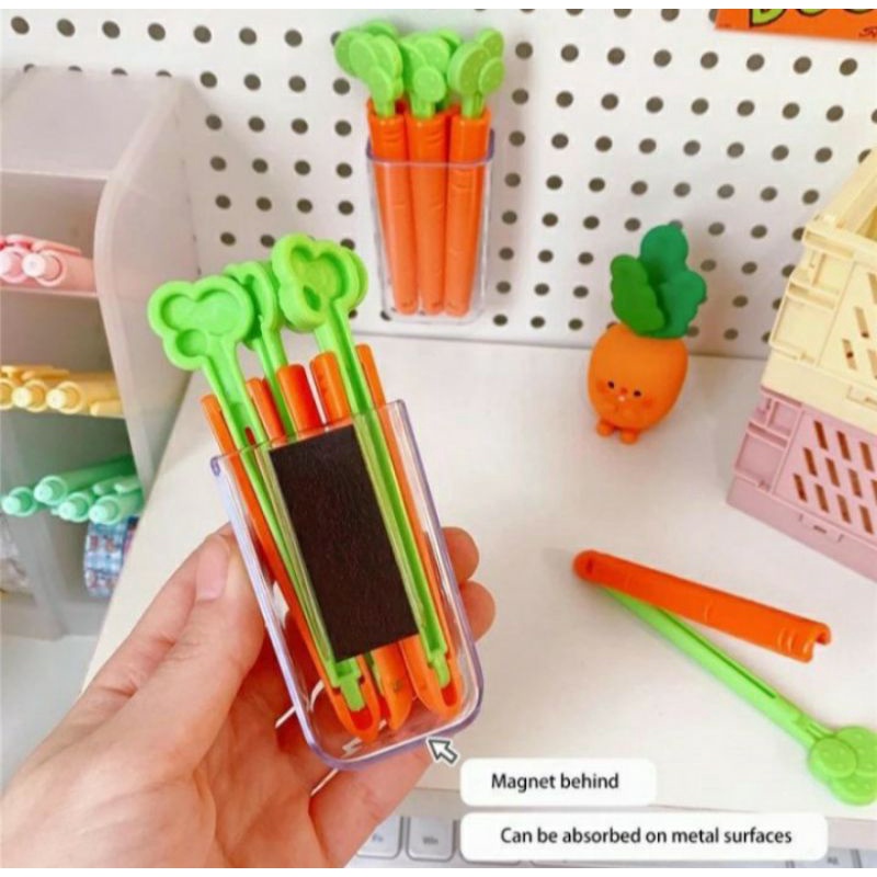 Jepitan Snack Carrot/wortel 5pc + Case