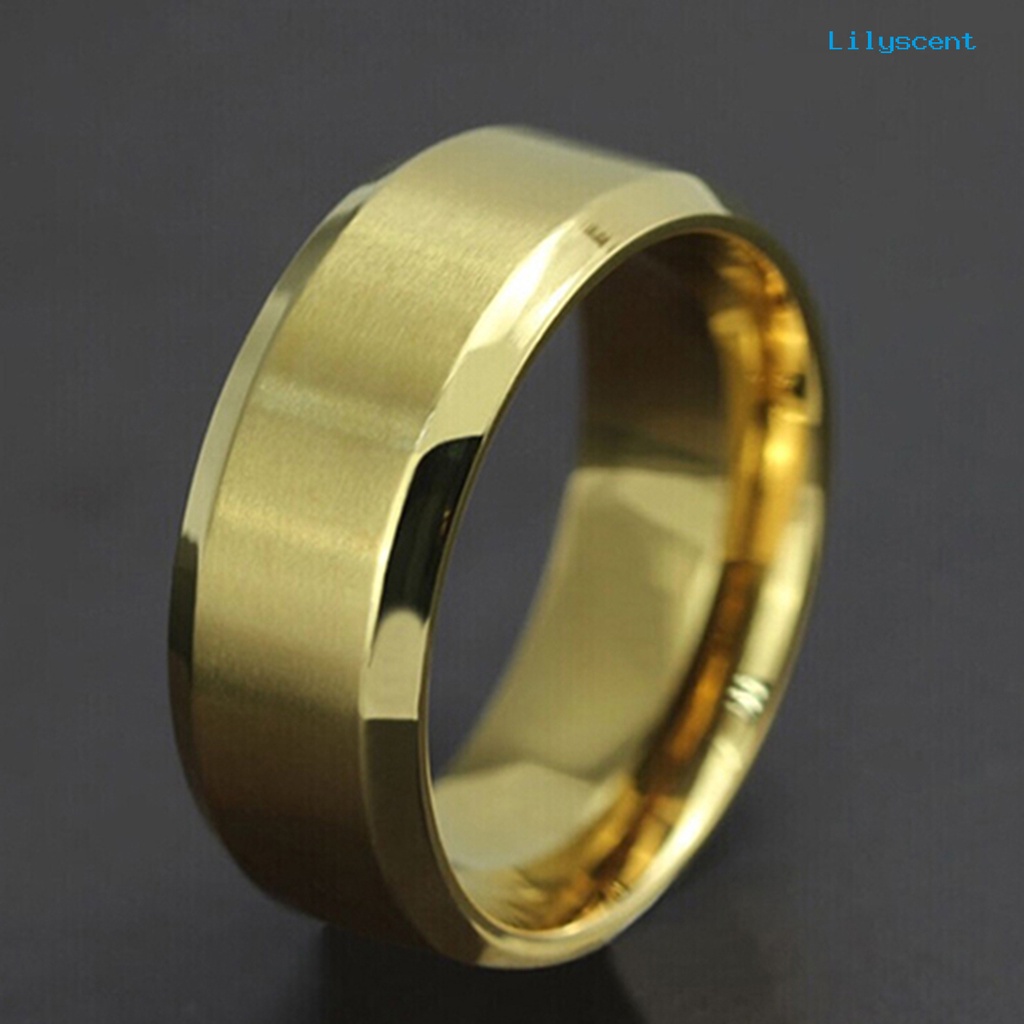 Ls Cincin Bahan Titanium Steel Gaya Punk Untuk Cocktail