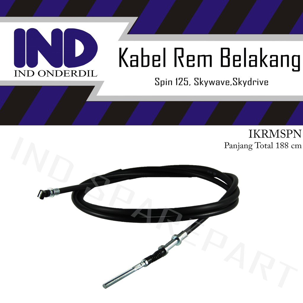 Kabel-Tali-Kawat Rem Belakang-Kiri Spin 125/Skywave/Skydrive