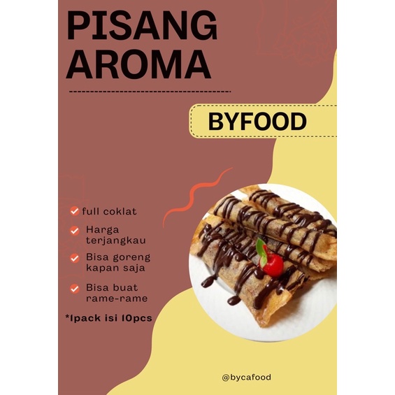 

pisang aroma coklat