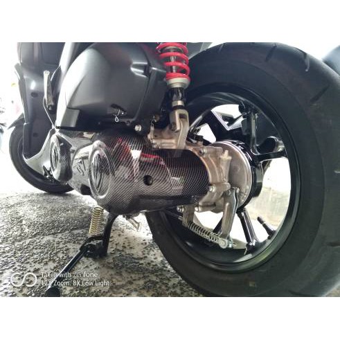 Cover Tutup CVT Mesin Aerox Carbon NEMO Cover CVT Aerox Aksesoris Variasi Sparepart Yamaha Aerox