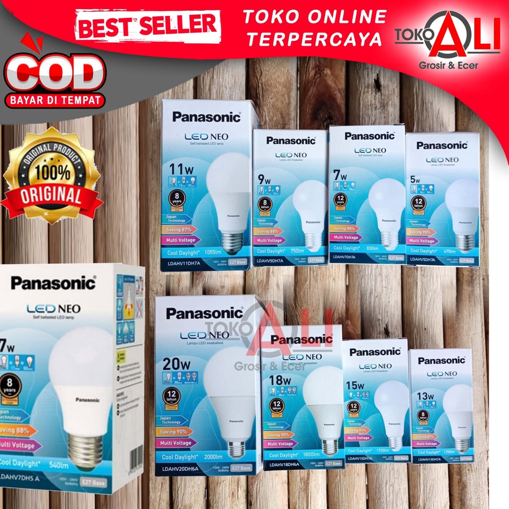 Lampu led PANASONIC lampu bohlam led