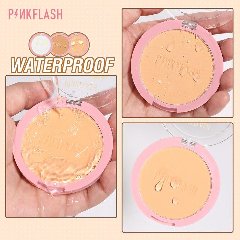 ☘️ CHAROZA ☘️ Pinkflash Pressed Powder Long-lasting Matte Bedak Padat F08