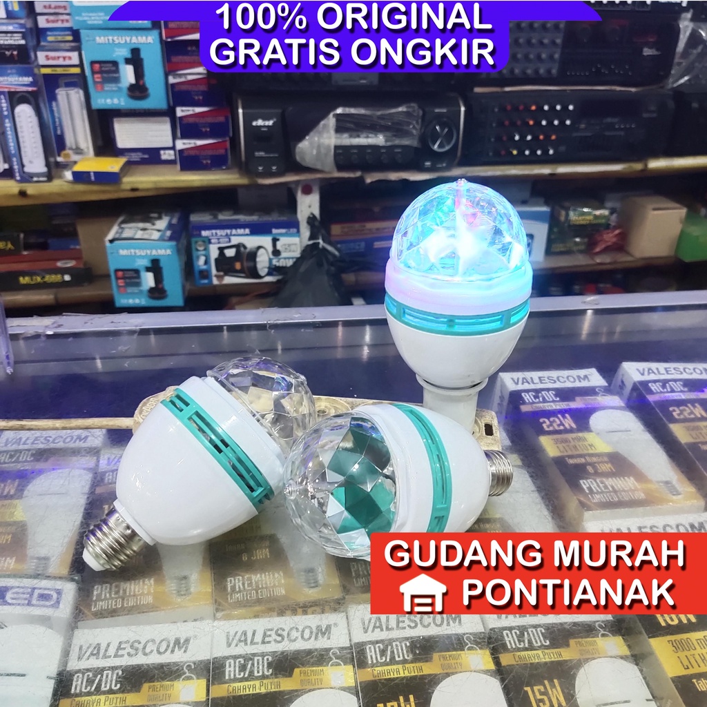 Lampu Disco Putar / Lampu Warna Warni Putar