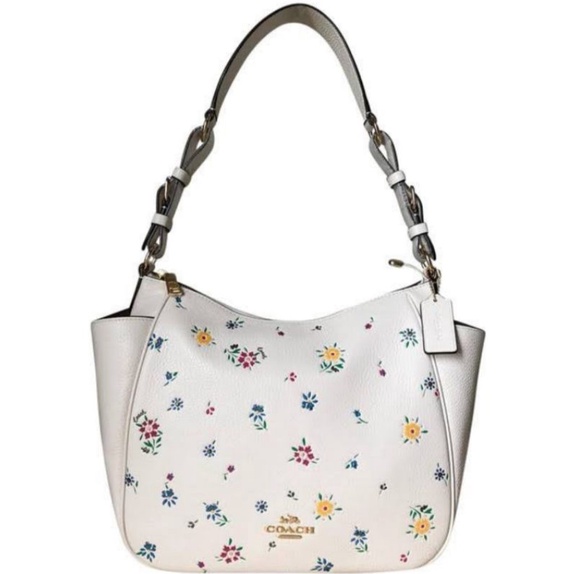 Coach Rori Shoulder Bag With Wild Meadow Print (C4091)