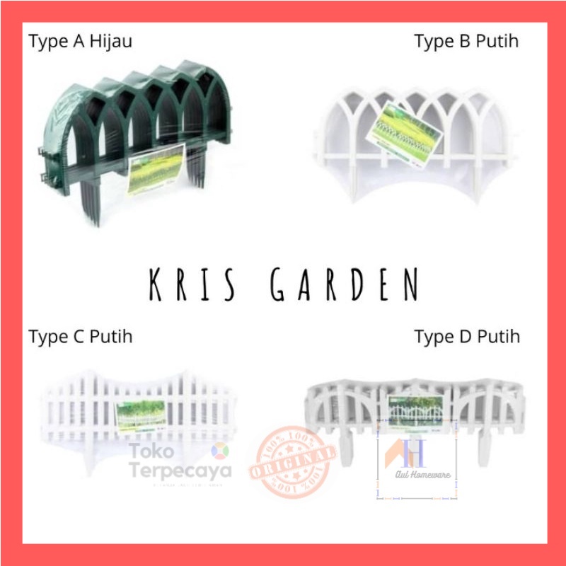 Pagar Taman Putih / Pagar Tanaman Murah / Pagar Plastik