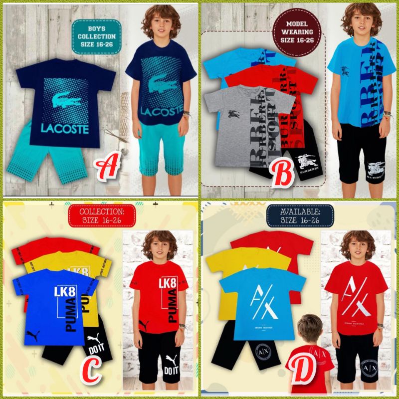 Setelan anak cowok tanggung LONDON KIDS 16-26(8-13THN)