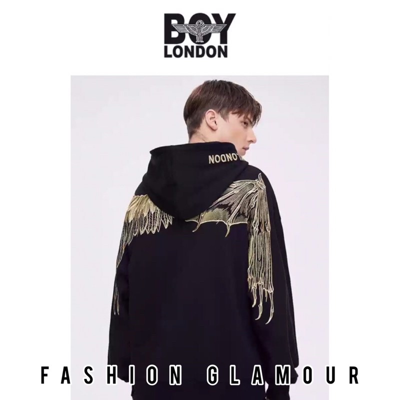 BOY24 SWEATER HOODIE BOY LONDON PRIA WANITA KOREA BORDIR WINGS COUPLE