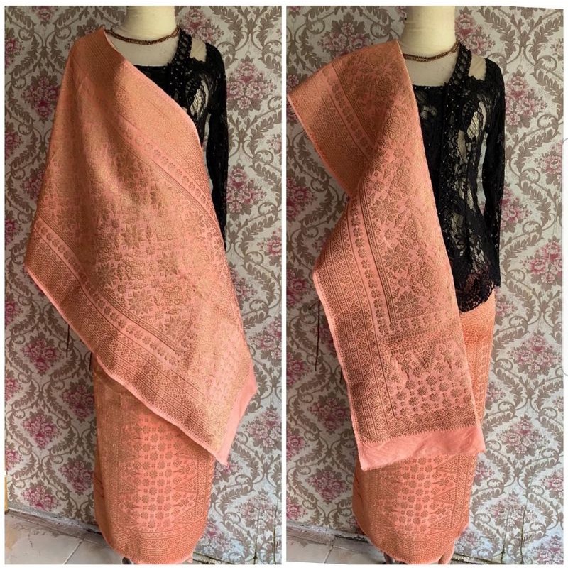Songket palembang asli sutra gebeng sartibi ori
